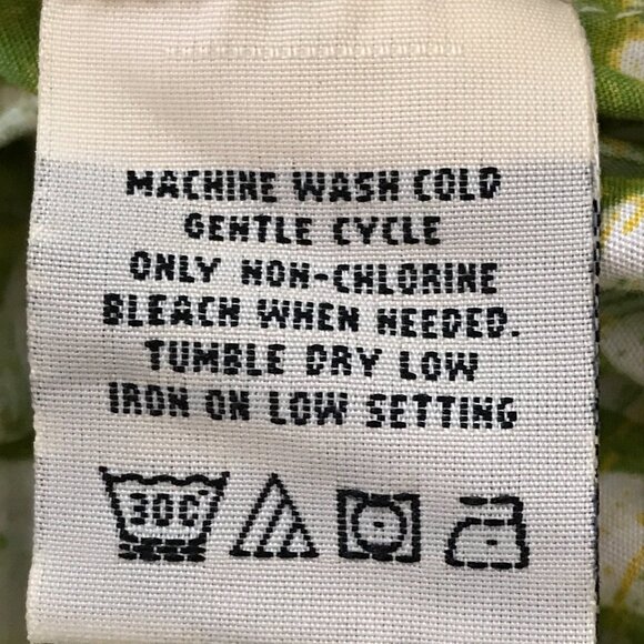 Cooke Street Hawaiian Shirt Men 2XL Green Geometric Tribal Button Up Pocket - Picture 13 of 13